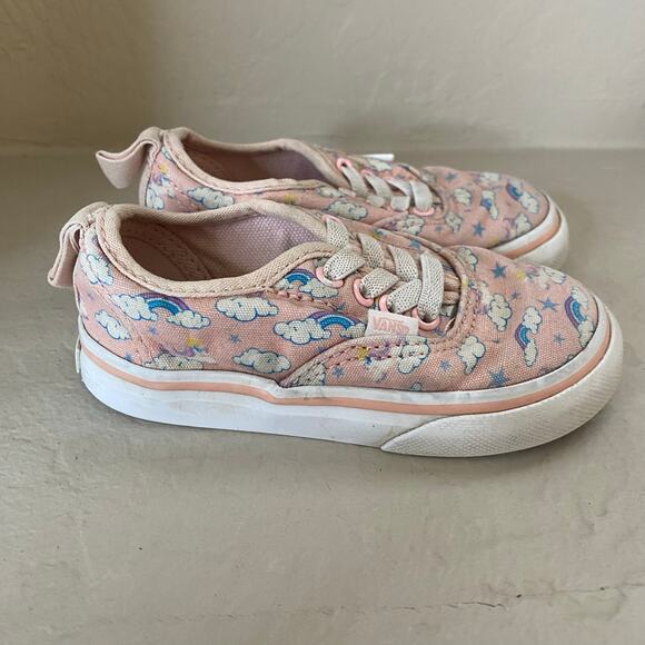 Vans Unicorn Toddler Girls Shoes Sneakers Size 6 Pink Rainbows - Picture 4 of 5